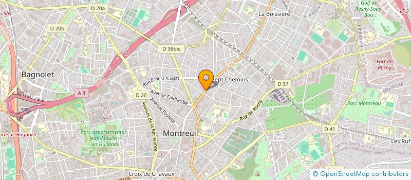 localisation de l'entreprise FORMIDABLE à MONTREUIL