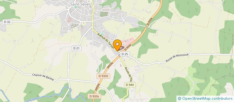 localisation de l'entreprise FORMIGA à SAINT-SEVER