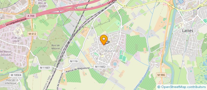 localisation de l'entreprise FORMIH(FORMAT METIERS INDUST HOTELLERIE) à LATTES