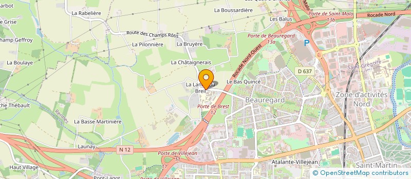 localisation de l'entreprise FORMIRIS BRETAGNE  RENNES