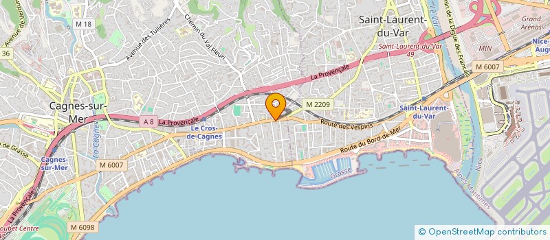 localisation de l'entreprise FORMISANO à CAGNES-SUR-MER