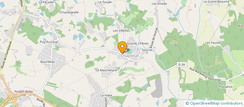 localisation de l'entreprise FORMOSA à CHAPTELAT