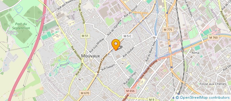 localisation de l'entreprise FORMUL'A  WASQUEHAL