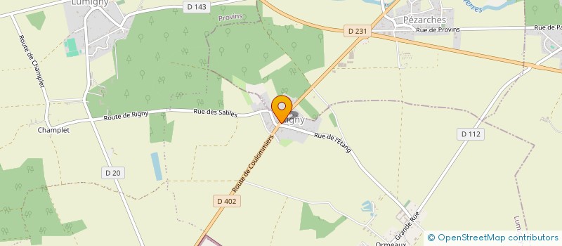 localisation de l'entreprise FORMUL'EVENT à LUMIGNY-NESLES-ORMEAUX