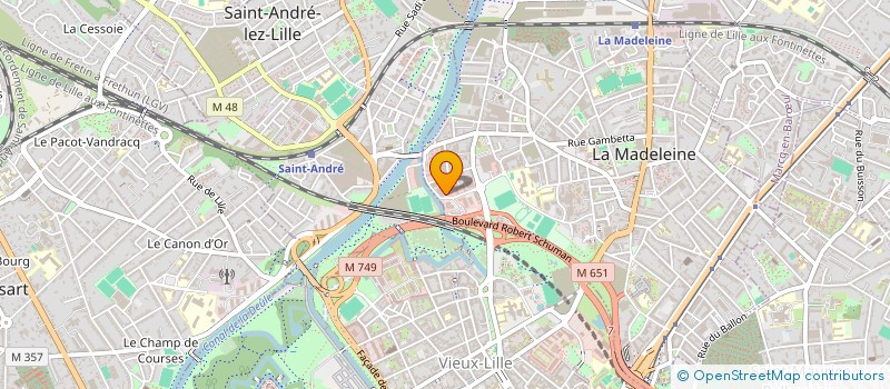 localisation de l'entreprise FORMUL2 à LA MADELEINE