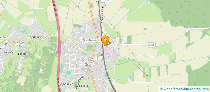 localisation de l'entreprise FORMULATION DISTRIBUTION INDUSTRIELLE  SENNECEY-LE-GRAND