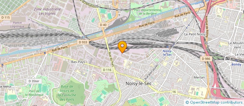 localisation de l'entreprise FORMULE 1 à NOISY-LE-SEC