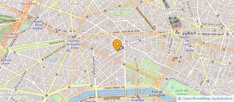localisation de l'entreprise FORMULE 1 AVIATION à PARIS