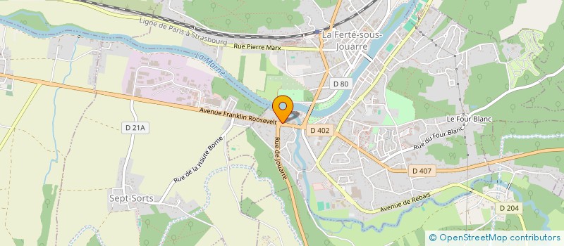 localisation de l'entreprise FORMULE 3000 à LA FERTE-SOUS-JOUARRE