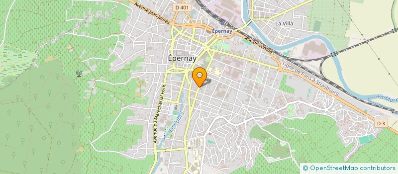 localisation de l'entreprise FORMULE 4 à EPERNAY