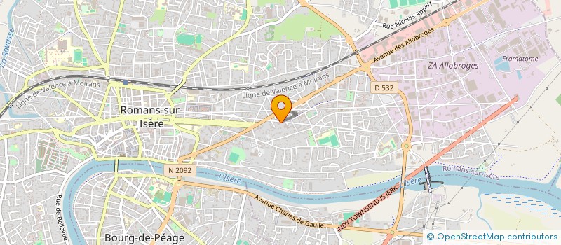 localisation de l'entreprise FORMULE AUTO à ROMANS-SUR-ISERE