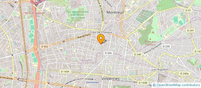 localisation de l'entreprise FORMULE CE COM à MONTREUIL