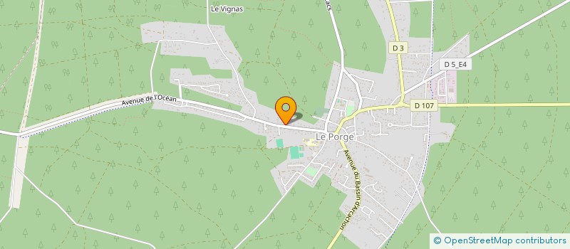 localisation de l'entreprise FORMULE GOLF LA MEJANNE  LACANAU
