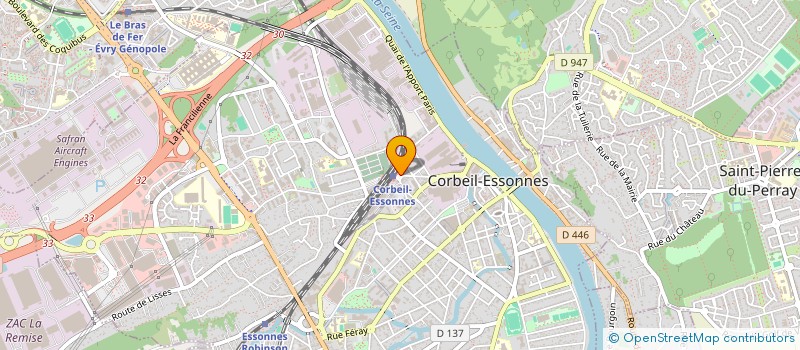 localisation de l'entreprise FORMULE P1 à CORBEIL-ESSONNES