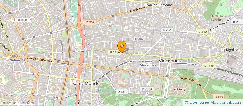 localisation de l'entreprise FORMULE PHOT à VINCENNES