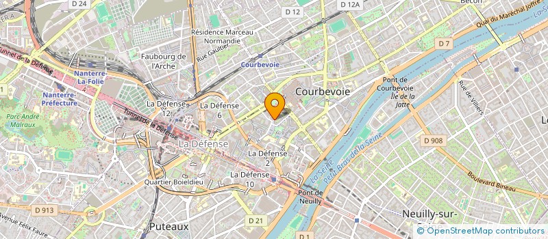 localisation de l'entreprise FORMULE PROMOTION MEDIAS à COURBEVOIE