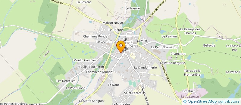 localisation de l'entreprise FORMULE SPORT à LORRIS