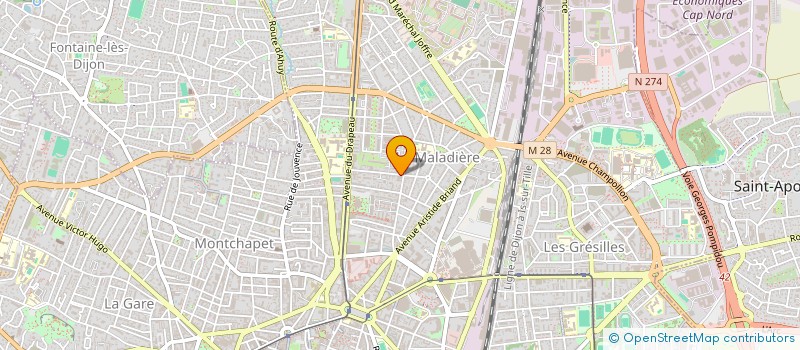 localisation de l'entreprise FORMUNOF BOURGOGNE à DIJON