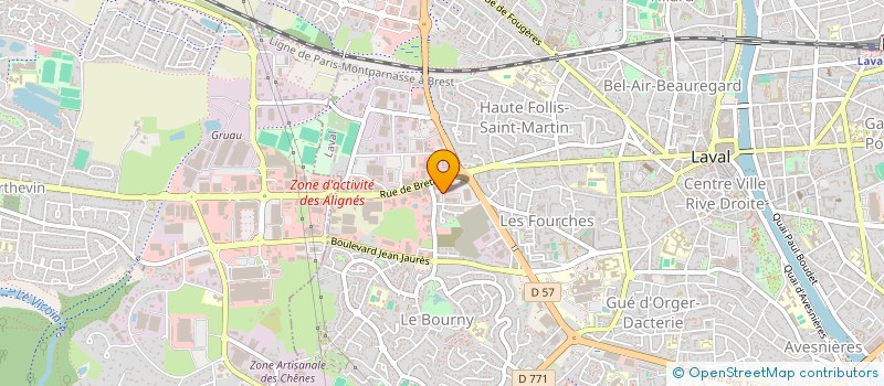 localisation de l'entreprise FORMUSSON DISTRIBUTION à LAVAL