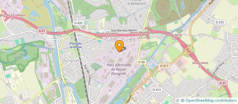 localisation de l'entreprise FORMY à DOUAI
