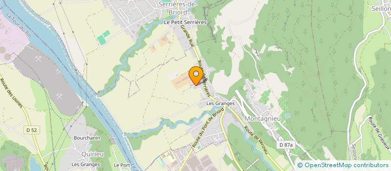 localisation de l'entreprise FORNAINI COUVERTURE BARDAGE à MONTAGNIEU
