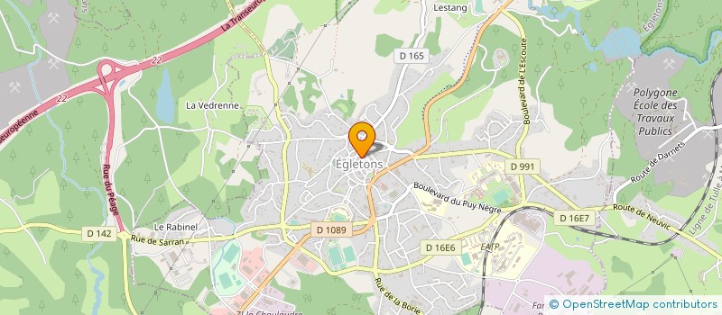 localisation de l'entreprise FORNARO à EGLETONS