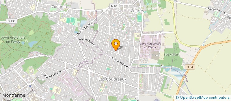 localisation de l'entreprise FORNAX  COURTRY