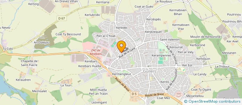 localisation de l'entreprise FORNES MARKEL à SAINT-RENAN