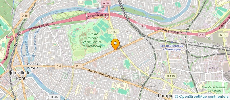 localisation de l'entreprise FORNOX à CHAMPIGNY-SUR-MARNE