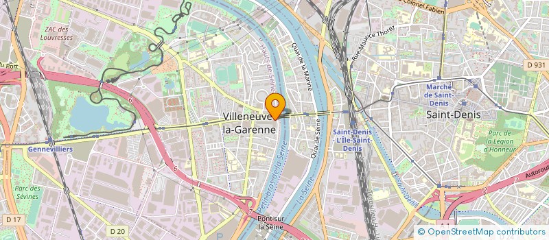 localisation de l'entreprise FOROMAR à VILLENEUVE-LA-GARENNE