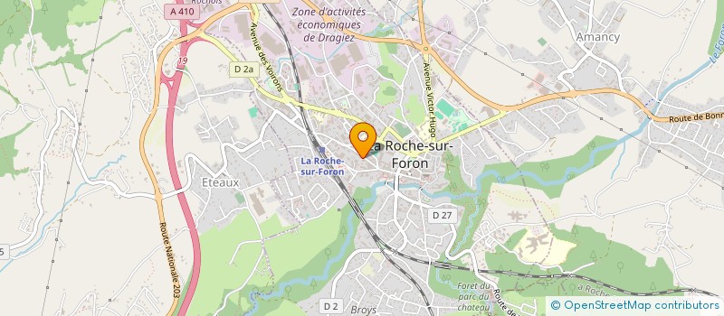 localisation de l'entreprise FORON GEOTOPO  LA ROCHE-SUR-FORON