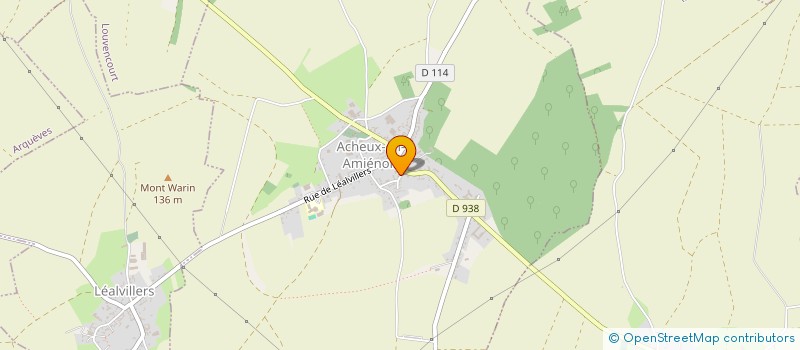 localisation de l'entreprise FOROPTIM à ACHEUX-EN-AMIENOIS