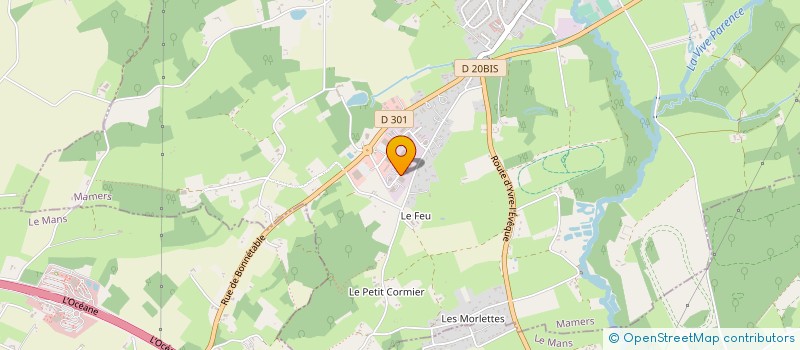 localisation de l'entreprise FORP  SAVIGNE L'EVEQUE