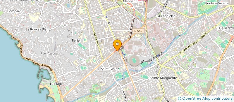 localisation de l'entreprise FORP SUD à MARSEILLE