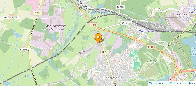 localisation de l'entreprise FORPRO CONSEIL à MONTCHANIN