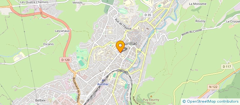 localisation de l'entreprise FORPROVAR à AURILLAC