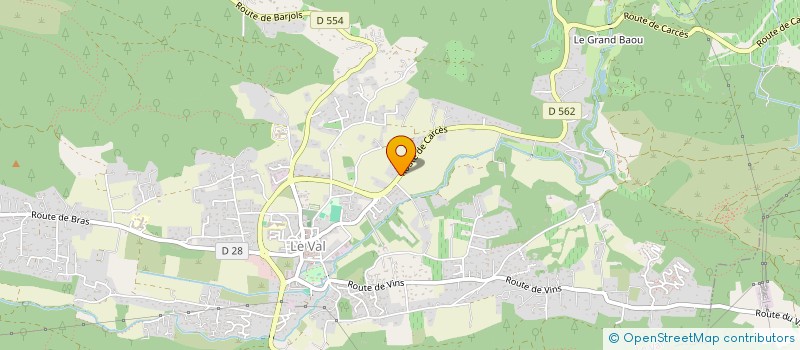 localisation de l'entreprise FORREES  LE VAL