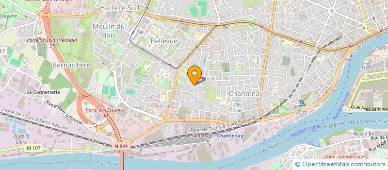 localisation de l'entreprise FORREST à NANTES