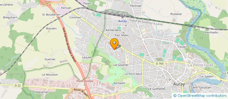 localisation de l'entreprise FORRO 56 à AURAY