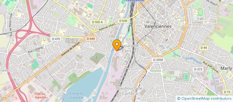 localisation de l'entreprise FORRO VALENCIENNES  VALENCIENNES