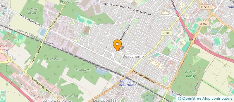 localisation de l'entreprise FORS 8002  BEAUCHAMP