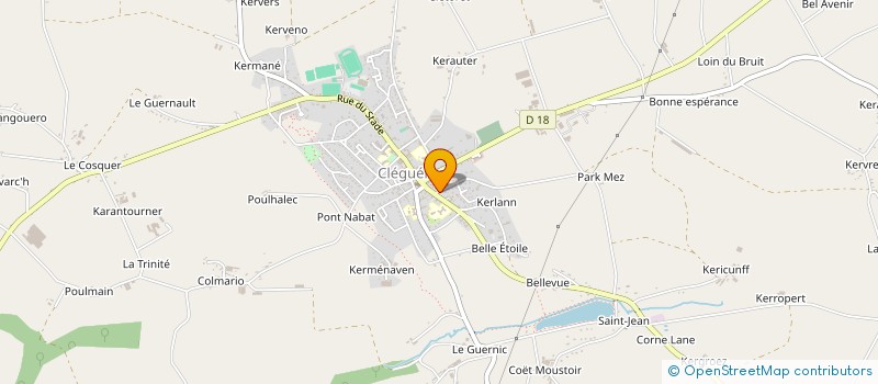 localisation de l'entreprise FORS AURELIA  CLEGUEREC