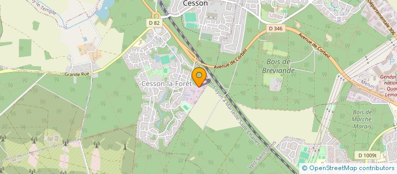 localisation de l'entreprise FORSIM TP  CESSON