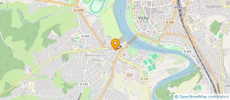 localisation de l'entreprise FORSITIS à BELLERIVE-SUR-ALLIER