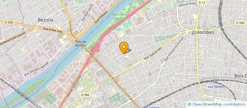 localisation de l'entreprise FORSOND S.A.P. (SOCIETE D'APPLICATIONS DES PROCEDES FORSOND) à COLOMBES