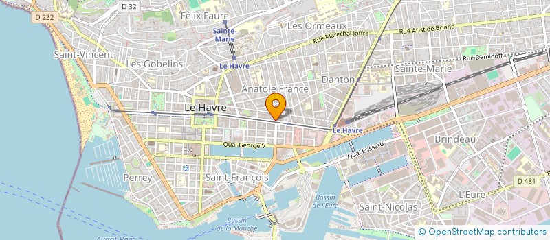 localisation de l'entreprise FORT CHABROL à LE HAVRE