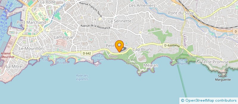 localisation de l'entreprise FORT DE L'EAU  TOULON