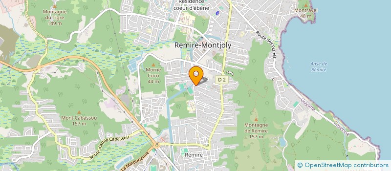 localisation de l'entreprise FORT DIAMANT UPTOWN  REMIRE-MONTJOLY