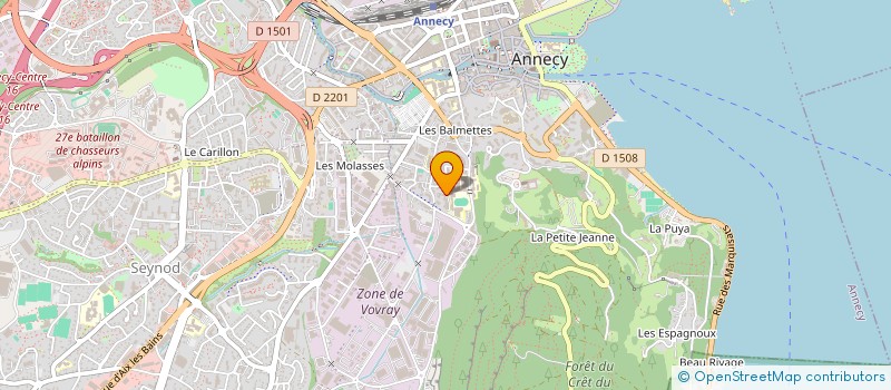 localisation de l'entreprise FORT-FIX à ANNECY