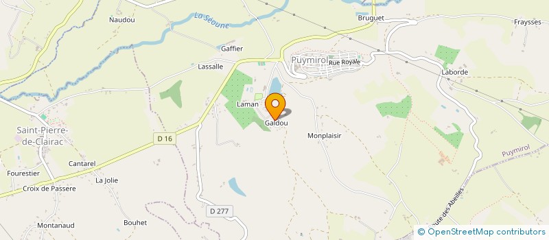 localisation de l'entreprise FORT JEAN-CLAUDE ET PESQUE ANNE-MARIE  GRAYSSAS